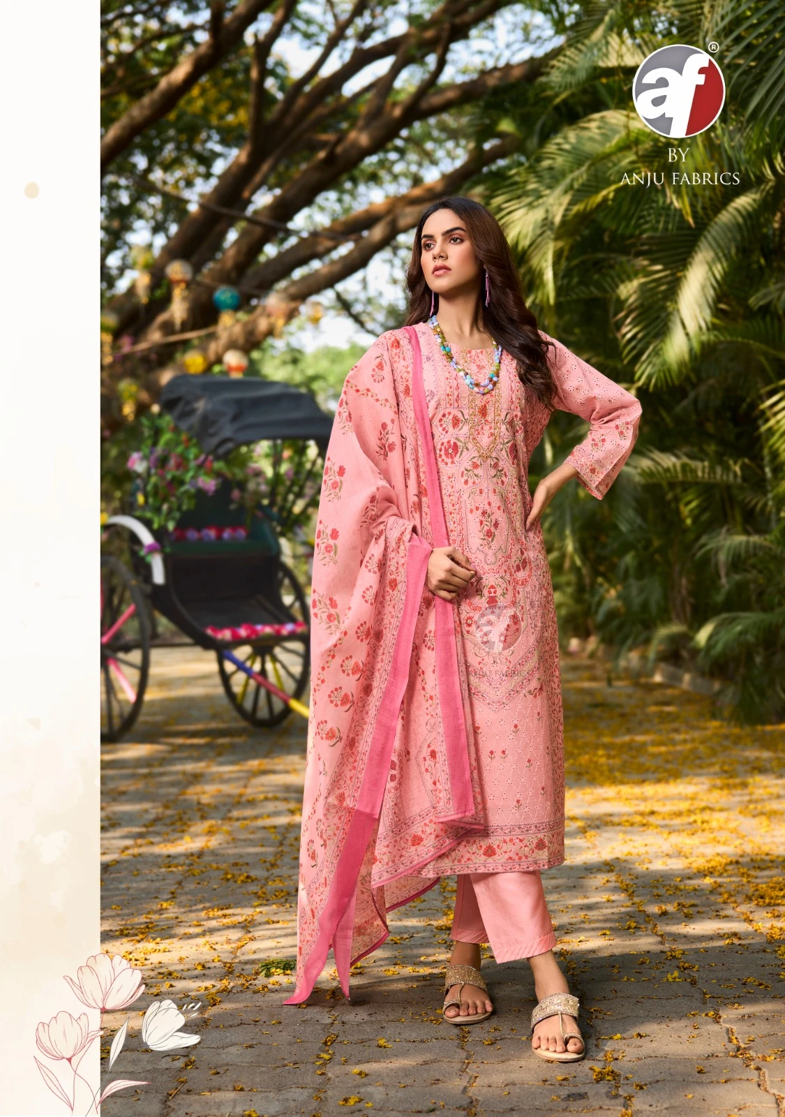 Anju Fabrics Flairs Vol 3 Cotton Schiffli Wholesale Readymade Salwar Suit Catalog — Wholesale Salwar Suits, Anju fabric wholesale from Surat - Gallery Image 4